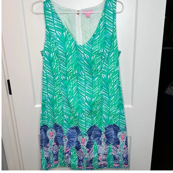 Lilly Pulitzer Tandie Shift Costa Verde Dress - Picture 2 of 5